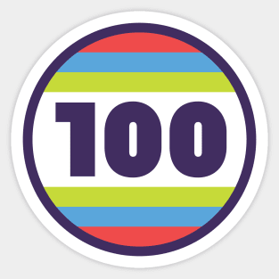 100 Mile Trail and Ultra Running Circle Sticker